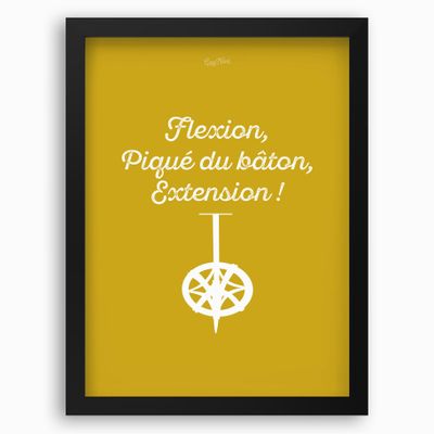 Poster - Framed poster Le Planté Du Baton : Jaune - COSYNÉVÉ - MOUNTAIN POSTERS