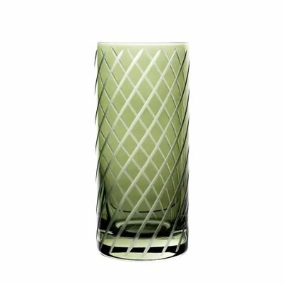 Verres - Gratia verres en cristal à eau / boissons Olive - 1 pièce 350 ml - PEKALLA CRISTAL GLASS