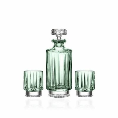 Cristallerie - Linea Ensemble Carafe + Verres en cristal à whisky - 2 pièces - PEKALLA CRISTAL GLASS