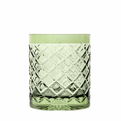 Bougeoirs et photophores - Iris Olive Bougie parfumée en soja en cristal - PEKALLA CRISTAL GLASS