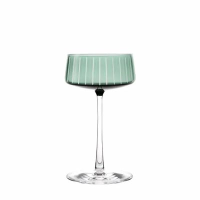 Verres - Vida Linea Verre à champagne coloré Martini Fresca - 1 pièce 230 ml - PEKALLA CRISTAL GLASS