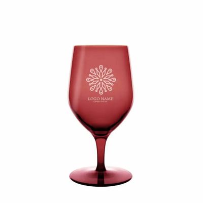Verres - Vispera Verre à bière coloré Rosal avec gravure logo - 1 pièce 450 ml - PEKALLA CRISTAL GLASS