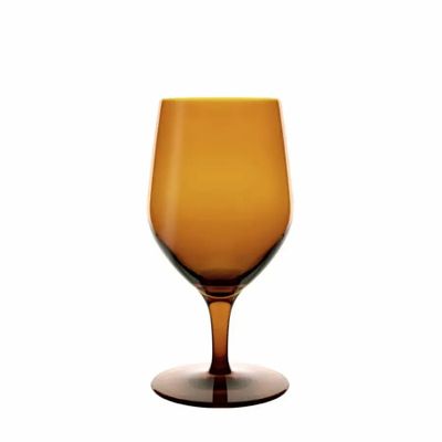 Cristallerie - Vispera Verre à bière coloré Amber - 6 pièces 450 ml - PEKALLA CRISTAL GLASS