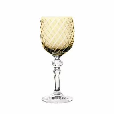 Glass - Gratia Sunset Crystal Wine Glasses - 6 Pieces 170 ml - PEKALLA CRISTAL GLASS