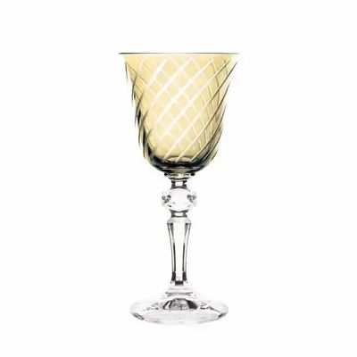 Glass - Gratia Sunset Crystal Wine Glasses - 6 Pieces 170 ml - PEKALLA CRISTAL GLASS