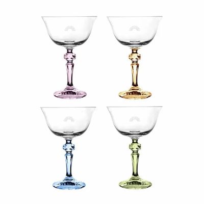 Crystal ware - Kalatina Isla crystal champagne glasses - 4 pieces 180 ml - PEKALLA CRISTAL GLASS