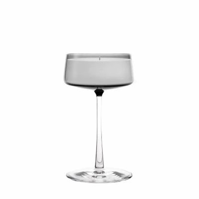 Bougeoirs et photophores - Vida Gris Bougie parfumée et colorée en soja sur pied - PEKALLA CRISTAL GLASS