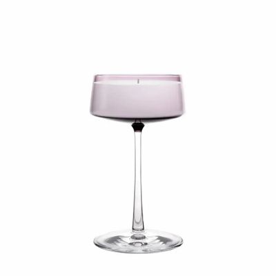 Bougeoirs et photophores - Vida Verbe Bougie parfumée et colorée en soja sur pied - PEKALLA CRISTAL GLASS