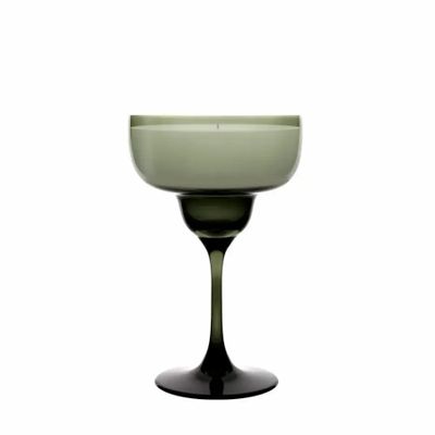 Bougeoirs et photophores - Vispera Verde Bougie parfumée et colorée en soja sur pied - PEKALLA CRISTAL GLASS