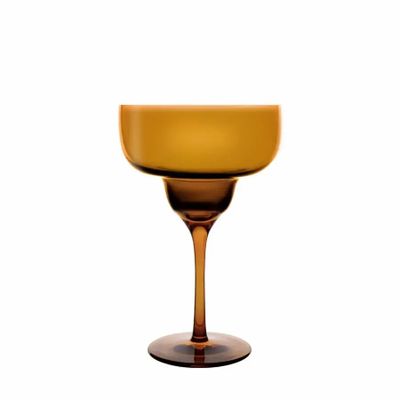 Verres - Vispera Verre à Martini coloré Amber - 1 pièce 340 ml - PEKALLA CRISTAL GLASS
