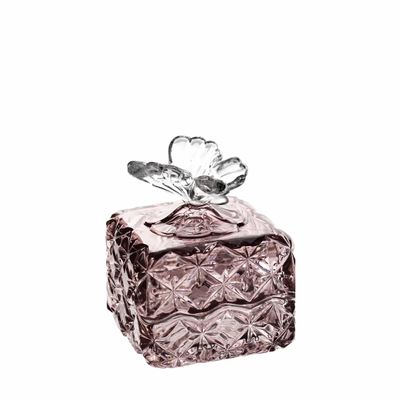 Cristallerie - Boîte en cristal PAPILLON à bijoux Slate - PEKALLA CRISTAL GLASS