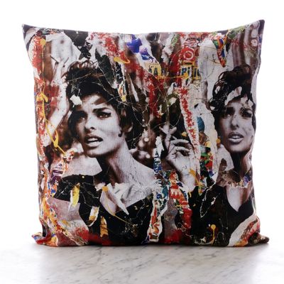 Tissus pour extérieurs - Coussin d'extérieur Linda 45 x 45 - Design by Anne Mondy - ARTDECORIS