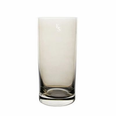 Verres - Kalatina Mokka verres en cristal à eau / boissons avec le motif des initiales - 6 pièces 350 ml - PEKALLA CRISTAL GLASS