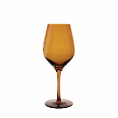Cristallerie - Vispera Verre à vin coloré Amber - 6 pièces 480 ml - PEKALLA CRISTAL GLASS