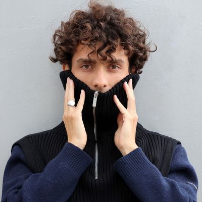 Scarves - JAVIER black cotton trucker collar - MONSIEUR CHARLI