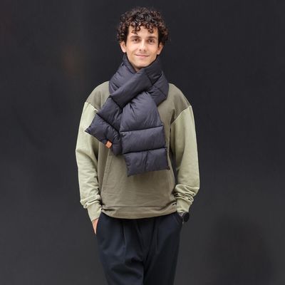 Scarves - Black JEROME nylon collar - MONSIEUR CHARLI