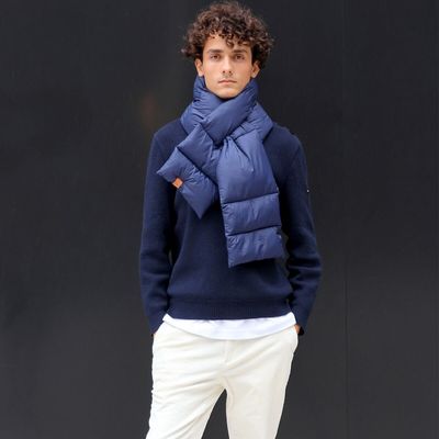 Scarves - JEROME marine nylon collar - MONSIEUR CHARLI