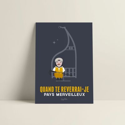 Poster - Poster Qd Te Reverrai-Je Bleu - COSYNÉVÉ - MOUNTAIN POSTERS