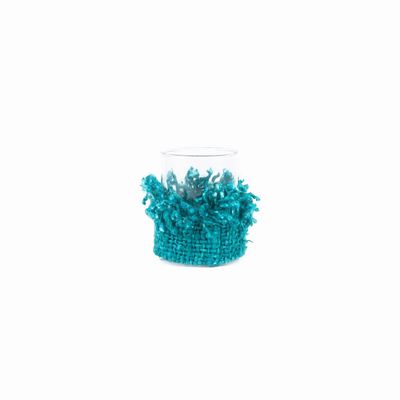 Bougeoirs et photophores  - Le Bougeoir Oh My Gee - Aqua - M - BAZAR BIZAR LIVING
