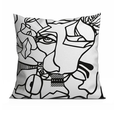 Tissus pour extérieurs - Coussin d'extérieur White Koseka 60 x 60 - Design by BRASS - ARTDECORIS