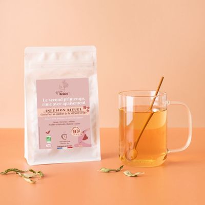 Coffee and tea - Menopause Comfort Organic Herbal Tea - Ritual No. 10 - BULK - 60 g = 4 - PRÈS DES REINES
