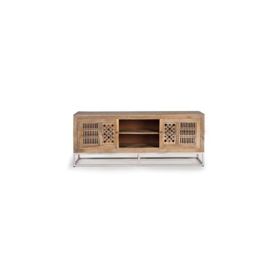 TV stands - TV cabinet in mango wood and natural metal legs - GINER Y COLOMER