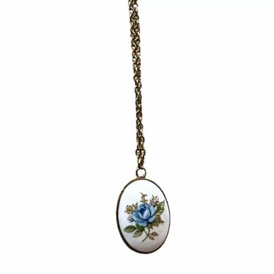 Jewelry - Necklace Blue Rose - Chain S - FASCINATO