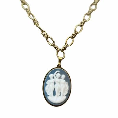 Jewelry - Necklace Trois Graces - Chain L / blue - FASCINATO