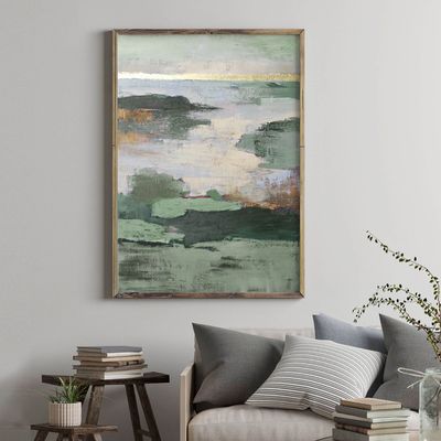 Aménagements pour bureau - « Estuary » Série de peintures abstraites texturées faites à la main - MATISS ART STUDIO