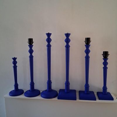 Lampes à poser - Pied de lampe bleue KLEIN - CÔTE OUEST DÉCO - PRO