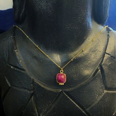 Jewelry - Necklace Byzance Jasper Gold Plated - FASCINATO