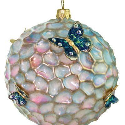 Christmas garlands and baubles - Opalescent Butterfly Ball - GLITTERLAB
