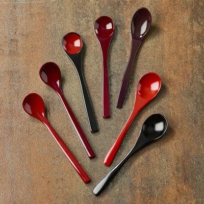 Cutlery set - 132mm x 26mm chawanmushi spoon, dark color - NISHIKIDÔRI