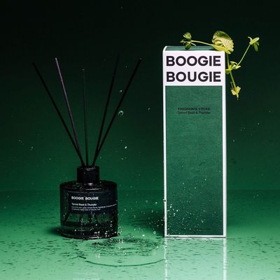 Scent diffusers - TAMED BASIL & THUNDER I Fragrance Sticks, 200ml - BOOGIE BOUGIE