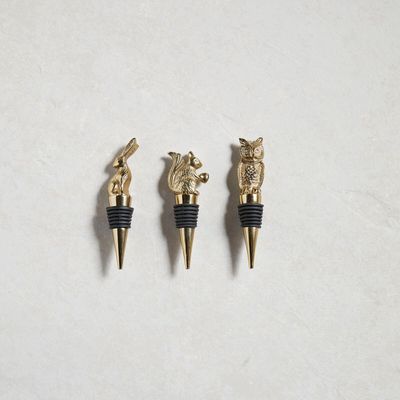 Wine accessories - Gold Bottle Stoppers - BE HOME