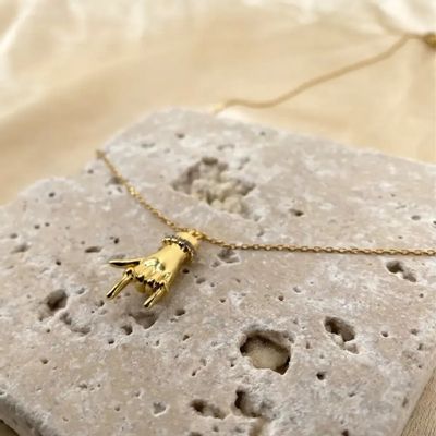 Jewelry - Necklace Mano Cornuto - Gold Plated - FASCINATO
