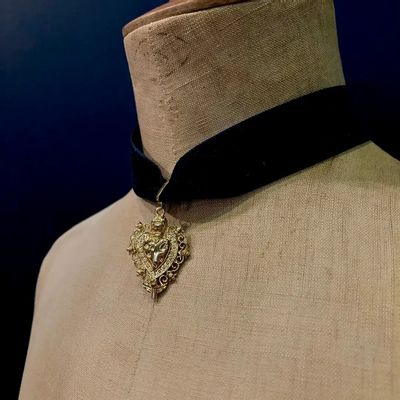 Bijoux - Choker Verona - Velours noir - FASCINATO