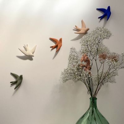 Accessoires de déco extérieure - VOLAGE (Hirondelle) - Intemporelles - MONOCHROMIC CERAMIC