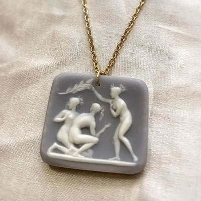 Bijoux - Collier camée - Nymphea - FASCINATO