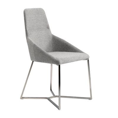 Chaises - Chaise de table à manger rembourrée en tissu - ANGEL CERDÁ