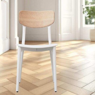 Chaises de jardin - Dossier LULU' en polypropylène et frêne massif/lot de 2 pièces - I.T.F. DESIGN SRL
