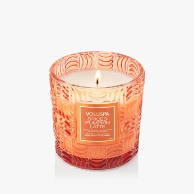 Bougies - Spiced Pumpkin Latte Capsule 12oz Classic Candle - VOLUSPA