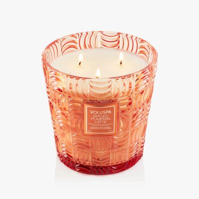 Candles - Spiced Pumpkin Latte Capsule 3W Hearth Candle - VOLUSPA