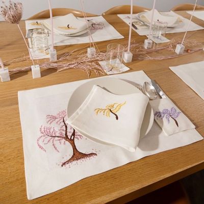 Sets de table - Set de 2 sets de table brodés - HYA CONCEPT STORE