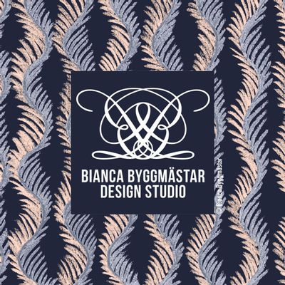 Textile and surface design - Palm Stripes - BIANCA BYGGMÄSTAR