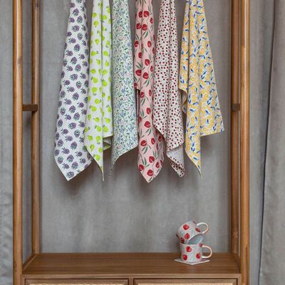 Dish towels - Tea Towel VINTAGE GARDEN - TRANQUILLO