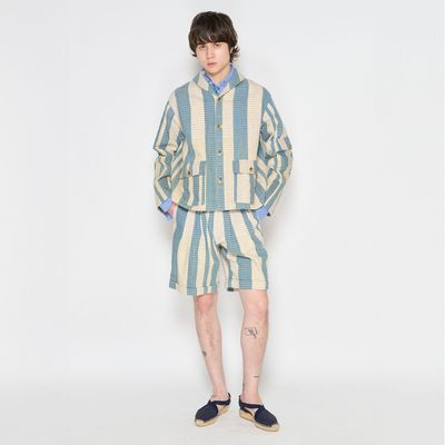 Prêt-à-porter - VESTE À RAYURES/SHORT À RAYURES - KRAMIN