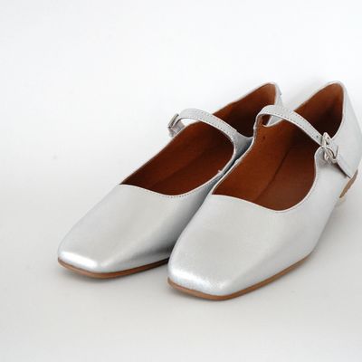 Chaussures - Babies cuir argent élégantes et incontournables - ATELIER COSTÀ