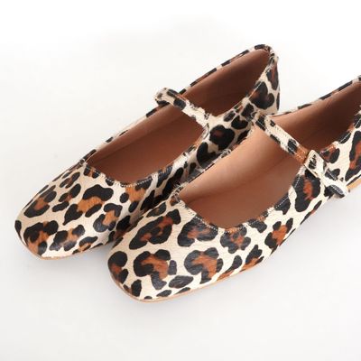 Shoes - Leopard print pony leather Mary jane - ATELIER COSTÀ