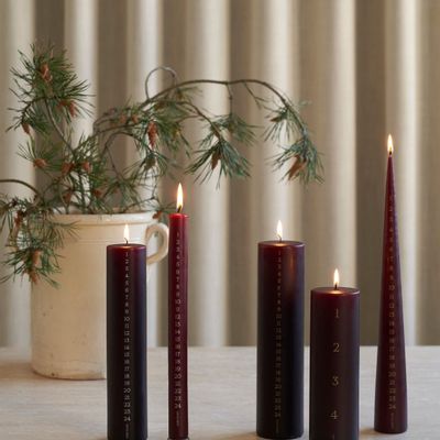 Christmas table settings - Calendrier et bougies de l'Avent - ESTER & ERIK